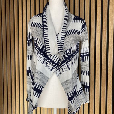 Gilet ouvert à motifs