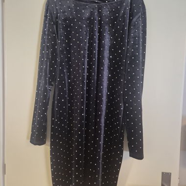 Robe noire à strass H&M
