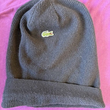 Cappello unisex in lana Lacoste blu navy