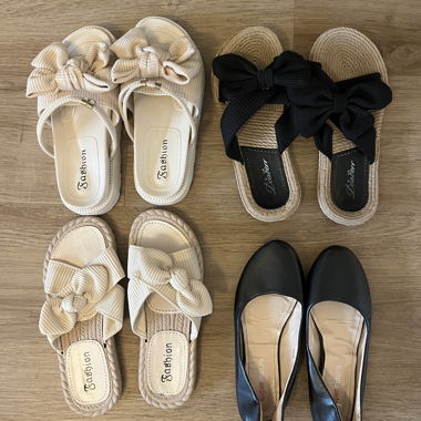 4 summer shoes. Size 36/37