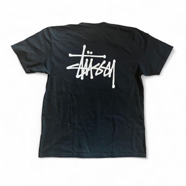 black stüssy tee