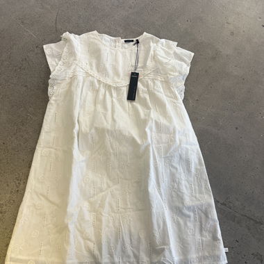 White IKKS embroidered dress 12 years NEW