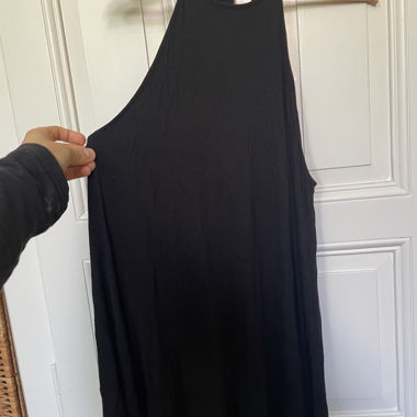 Black neckholder dress