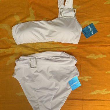 White one-shoulder Tezenis bikini