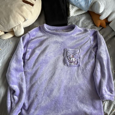 Lilac Plush Jumper with Kuromi