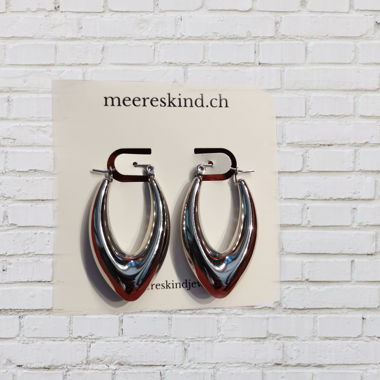 Orecchini Hoops Santa Monica Silver, Meereskind