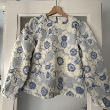 Pull/sweatshirt Sézane fleuri texturé