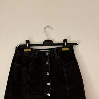 Gonna in jeans nera