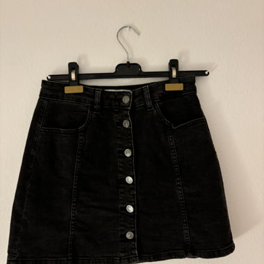 Gonna in jeans nera