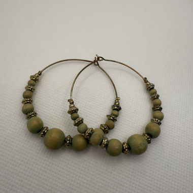 Boucles d'oreilles en bois