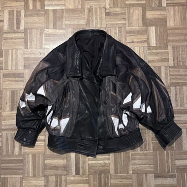 80/90s Leather Jacket in Marc Buchanan Style