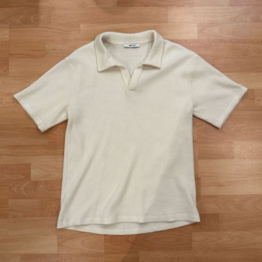 About You Poloshirt Beige Weiss Grösse S