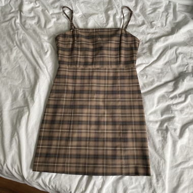 brown mini dress