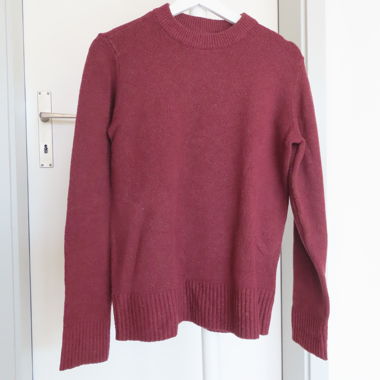 Maglione in maglia bordeaux XS