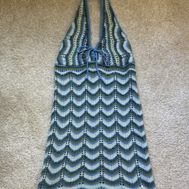Robe à bretelles tricotée