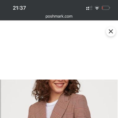 Red checkered blazer 