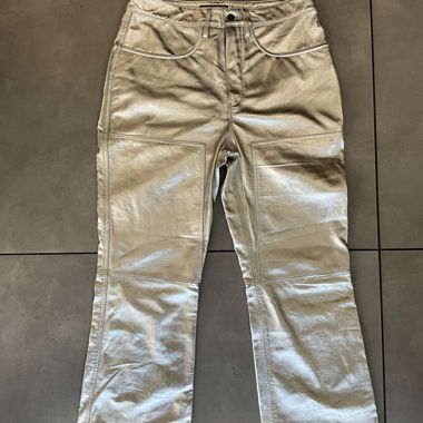 Shiny Finelli Bootcut Leather Shorts Size 34