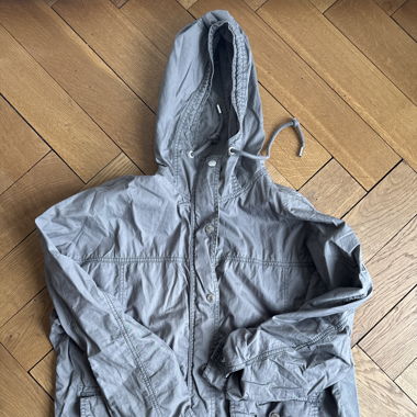 Abercrombie & Fitch Parka aus Baumwolle in Grau