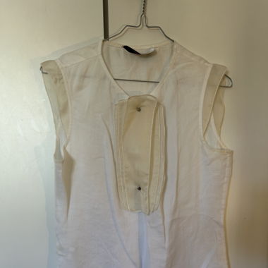 Blouse sans manches bicolore 