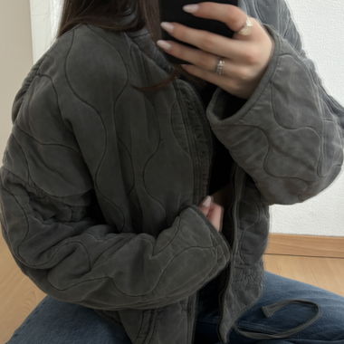Cozy Oversized Steppjacke im Vintage-Look