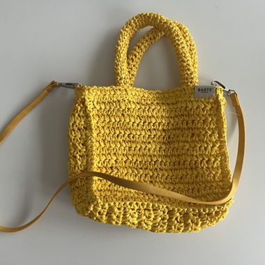 Borsa a tracolla Barts gialla in paglia