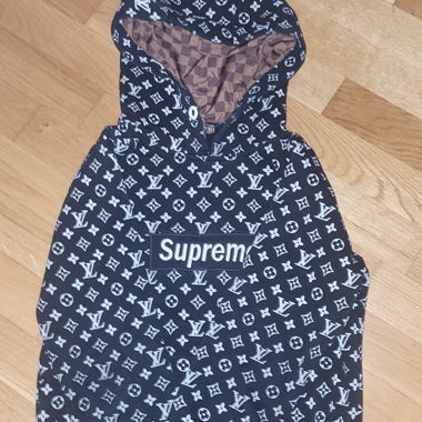 Supreme Hoodie with LV Pattern (authentic)
