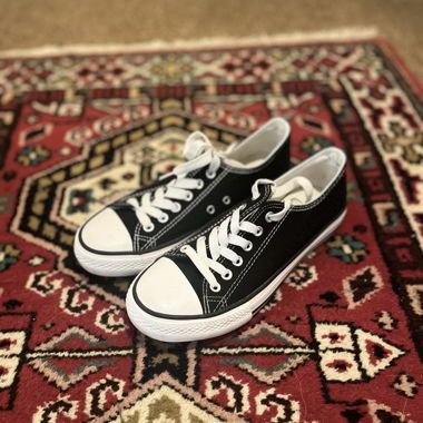 Sneakers nere in tela