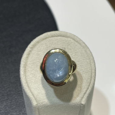 Damenring Aquamarin 375/9K