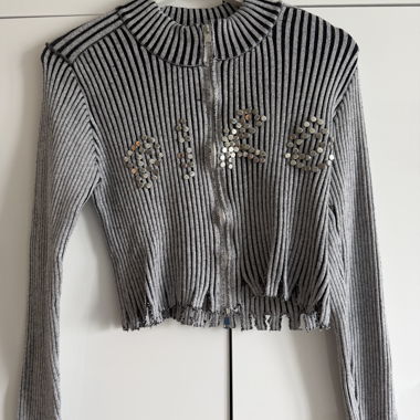 Giacca corta in maglia