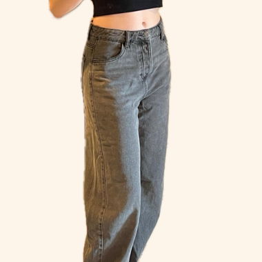 Jean brun/gris large