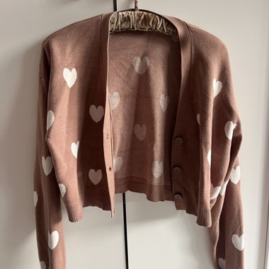 Jacket with hearts
