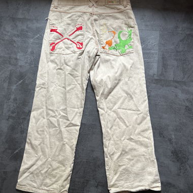 Pantalon cargo graphique Beige ESMX