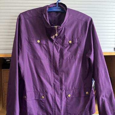 Giacca leggera vintage viola