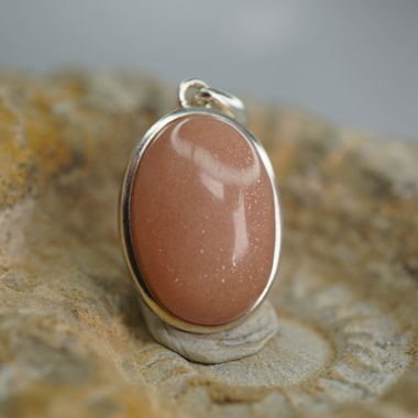 Pendentif Pierre de Soleil 925 Argent