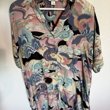 Monki Pattern Blouse Gr. S
