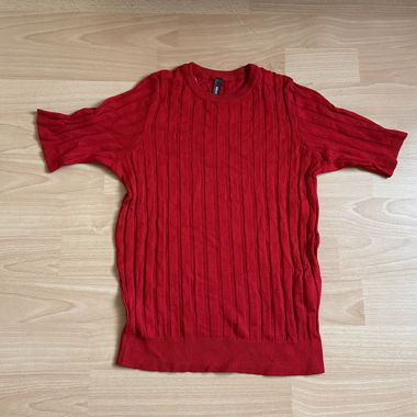 Chicoree rotes Strickshirt