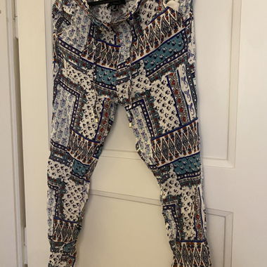 Atmosphere Patchwork Pattern Trousers