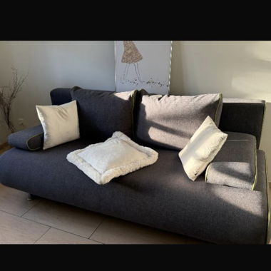 Grey sofa bed