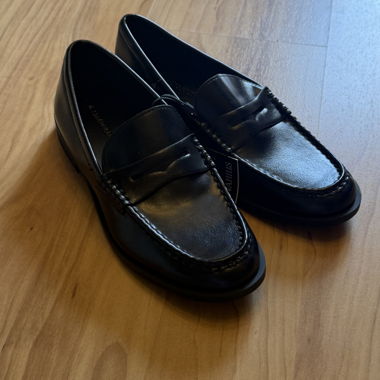 Black Leather Loafers
