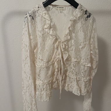 White lace blouse