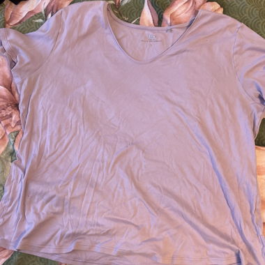 camicia larga lilla chiaro tinta unita