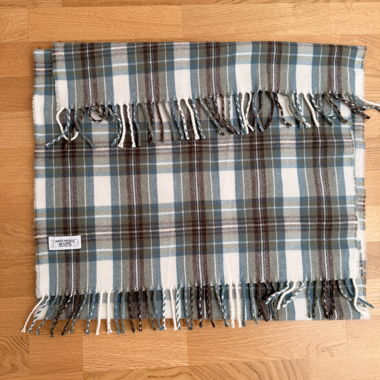 Checked Wool Scarf