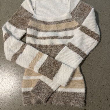 Pull en maille à rayures