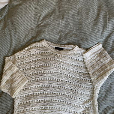 Strick Pullover weiss
