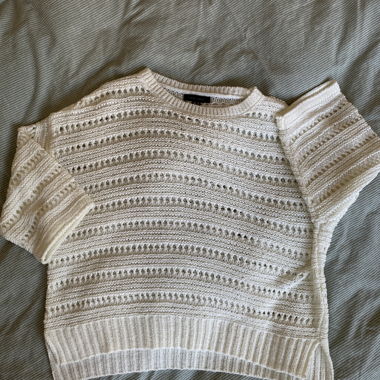 Strick Pullover weiss