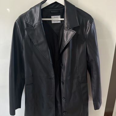 Black Faux Leather Jacket