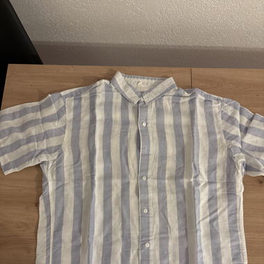 Leinenhemd Blau Pull&Bear
