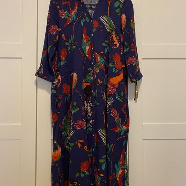 Robe chemise midi à imprimé floral Zara Trafaluc