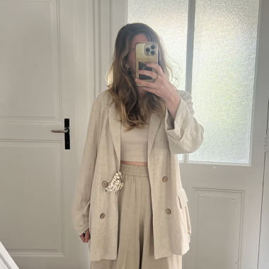 Blazer beige Stradivarius