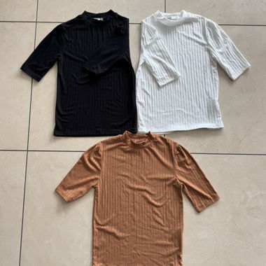 3 Turtleneck T-shirts 